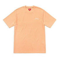 Supreme SS18 Mesh Arc Logo Tee Peach Logo Tee SUP-SS18-0125