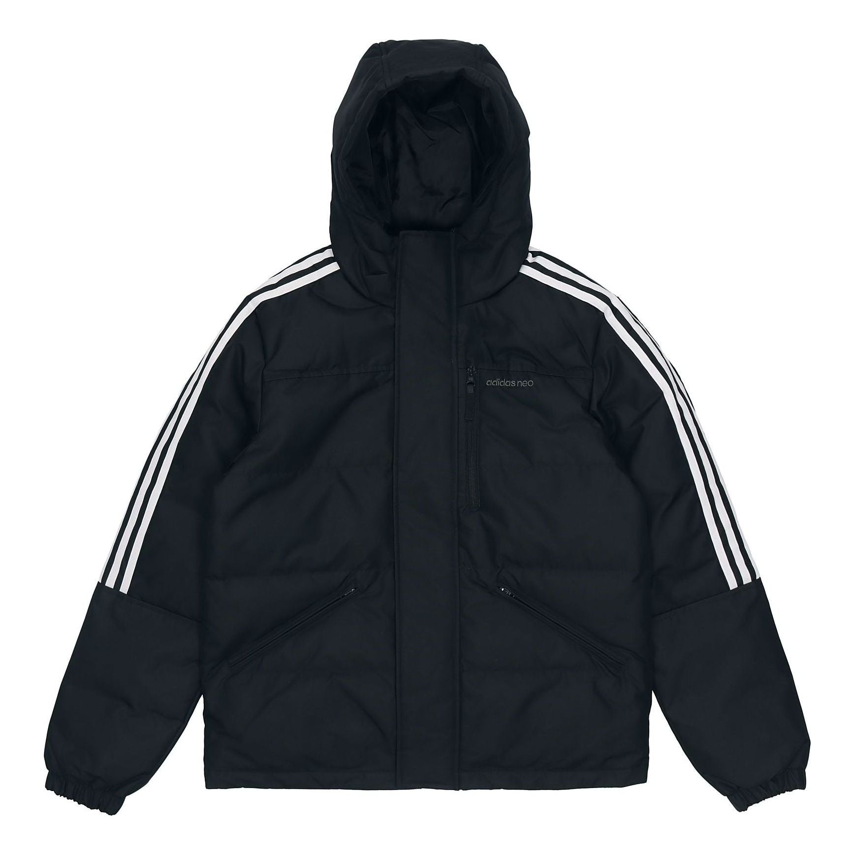 adidas neo M Dwn Wnt Prka Stay Warm Windproof hooded down Jacket Black H45292