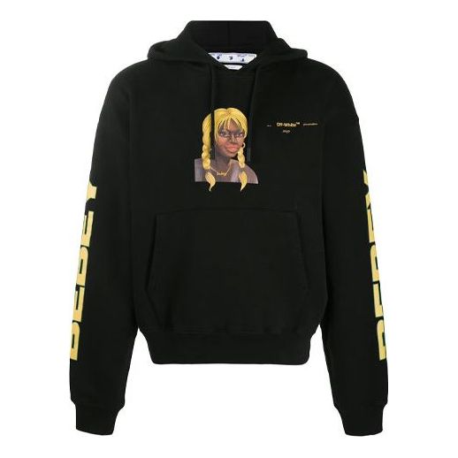 Off-White x Theophilus London Crossover Bebey Printing Casual Cozy Black OMBB037G20FLE0081018