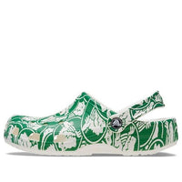 Crocs Classic Duke Print Clogs 'Green' 210003-3WH