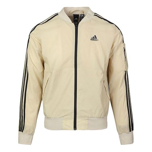 adidas MH JKT BOMB 3S Zipper Jacket Men Buff GH4804