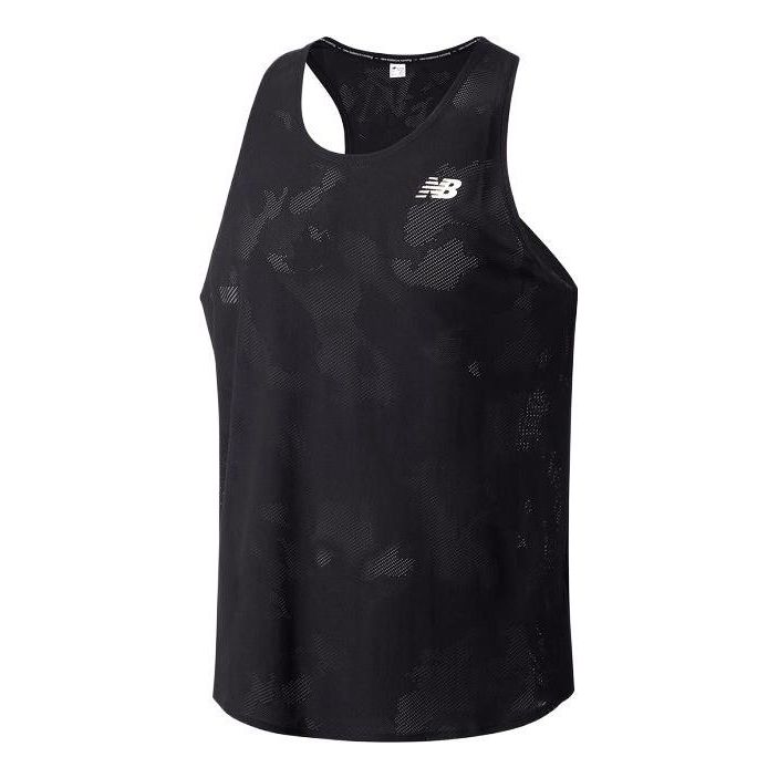 New Balance Q Speed Jacquard Singlet Asia Sizing 'Black' MT33280-BK