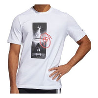 adidas TMAC LOGO Basketball Sports Short Sleeve White GE4109