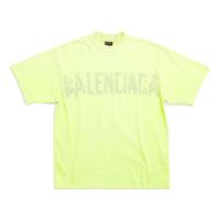 Balenciaga Tape Type T-shirt Medium Fit 'Fluo Yellow' 739784TOVA97204