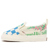 Vans Classic Slip-On Eco Theory Velcro 'White Green Blue' VN000UBSAS1