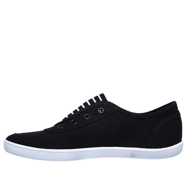 (WMNS) Skechers Bob's B Cute Low-Top Sneakers Black/White 113112-BLK