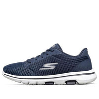 (WMNS) Skechers Go Walk 5 Running Shoes Blue/White 15902-NVW