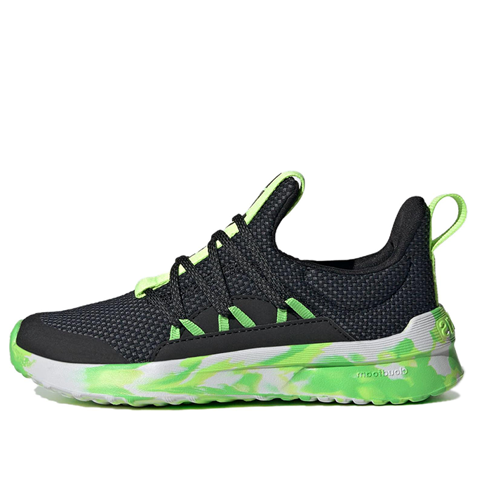 (GS) adidas Lite Racer Adapt 5.0 'Black Lucid Lemon Camo' IG2490