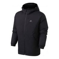 adidas Linear Hoodie Outdoor Down Jacket Black DM1934