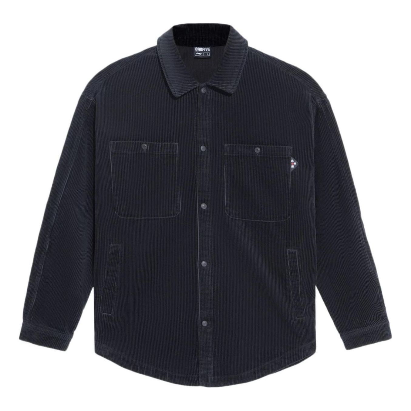 Li-Ning BadFive Corduroy Loose Fit Jacket 'Black' AFDS069-2