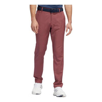 Men's adidas Solid Color Logo Printing Golf Sports Pants/Trousers/Joggers Brown Red HM3231