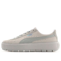 (WMNS) PUMA Suede Platform Tracelight 'Light Grey' 373695-02