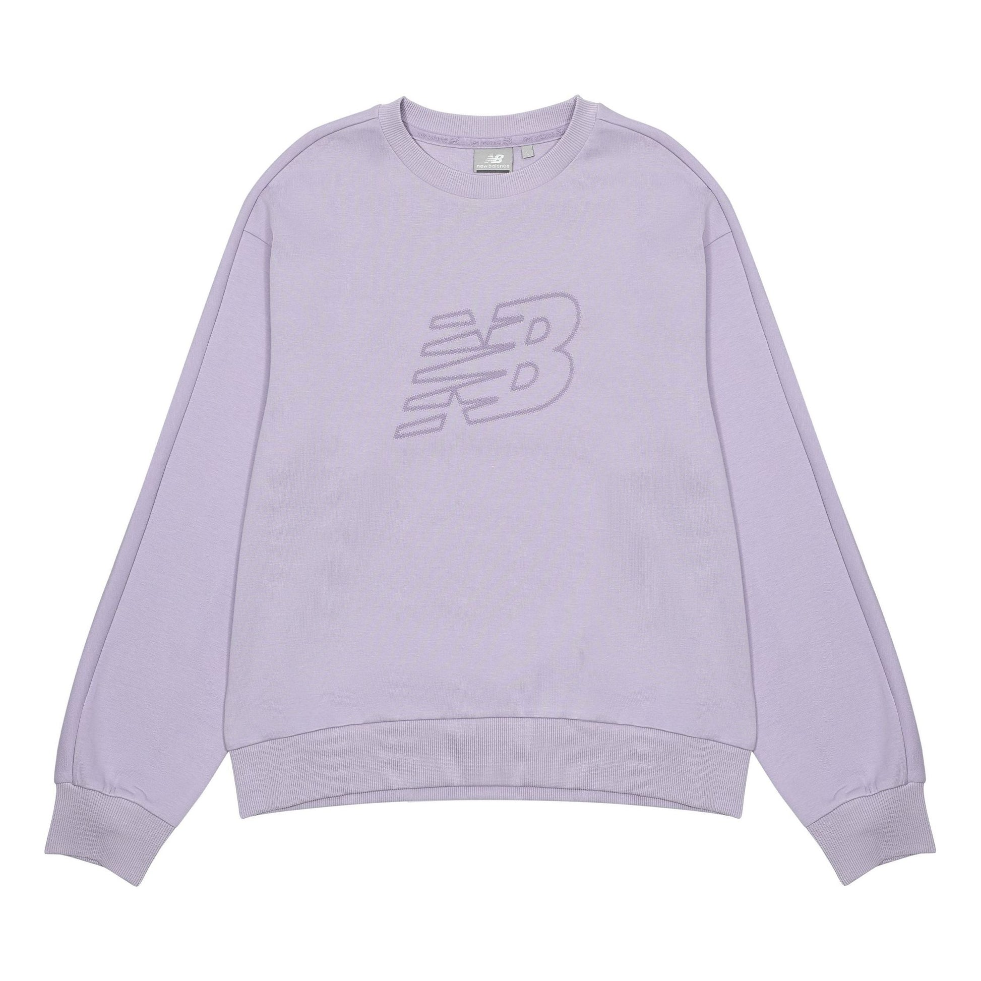 (WMNS) New Balance Logo Sweatshirt Asia Sizing 'Purple' 5CC39752-DV