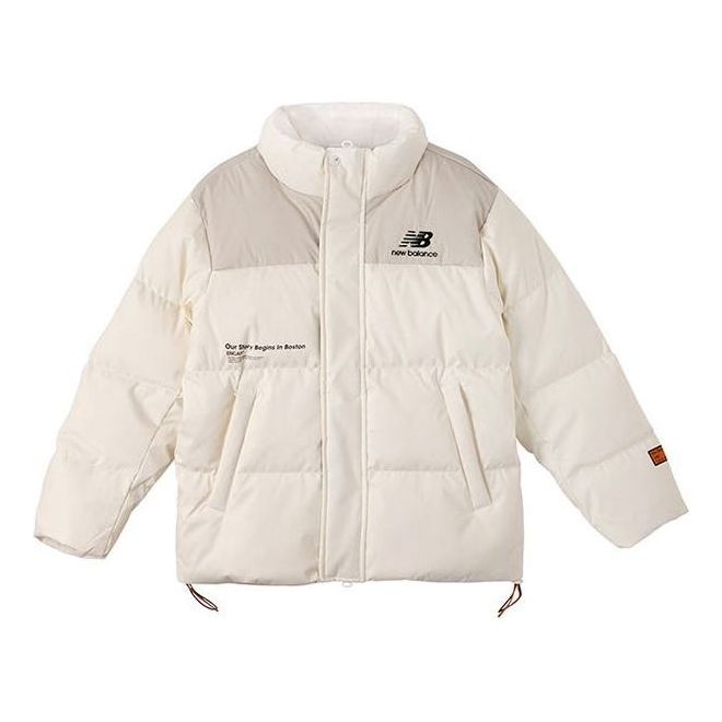 New Balance Winter Windproof Outdoor Down Jacket Asia Sizing 'White Black' NPA44013-IV