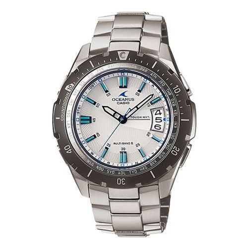 Men's CASIO OCEANUS Series Automatic Sports Watch Mens Silver Analog OCW-P100TD-7A