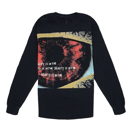 Travis Scott Unisex Cactus Jack Astro World Printing Round-neck Swea Black TC-90