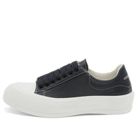 Alexander McQueen Leather Deck Plimsoll 'Navy Blue' 667817WIABK4472
