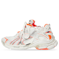 (WMNS) Balenciaga Runner Sneakers 'White Fluo Orange Mesh and Nylon' 677402W3RBM9770