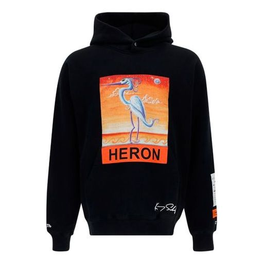 Men's HERON PRESTONKenny Schaef Crossover Small Printing Black HMBB010F20JER0091020