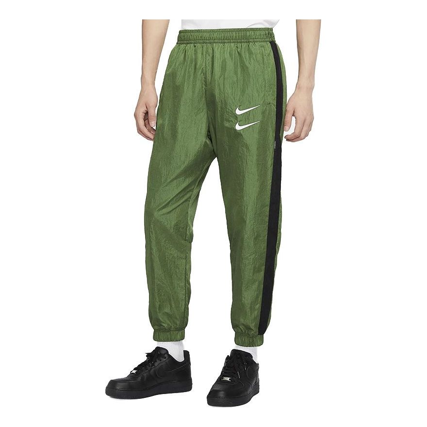 Nike Double Ankle Banded Causual Sports Long Pant Male Green DD5125-326