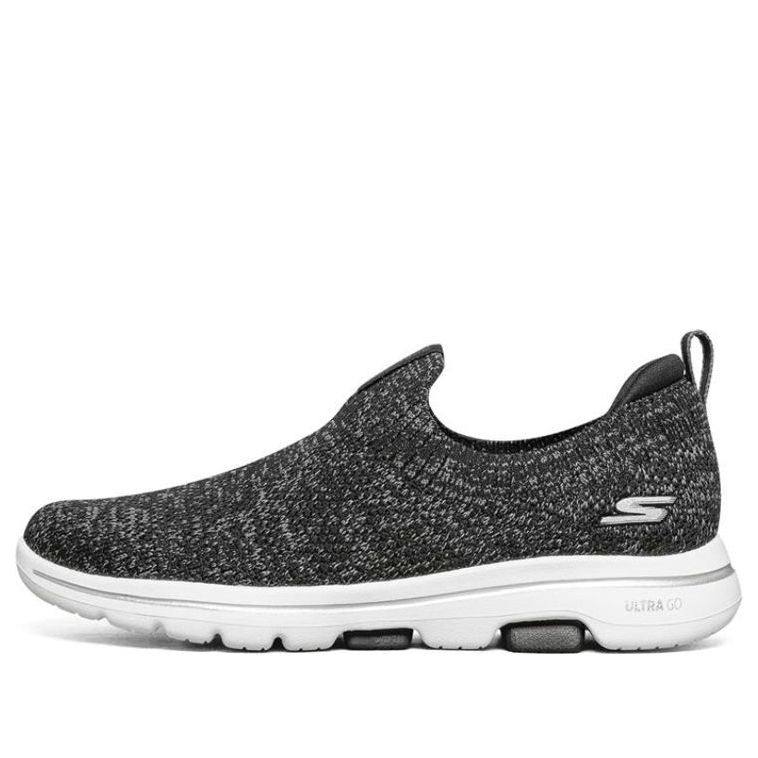 (WMNS) Skechers Go Walk 5 'Dark Grey White' 15952-BKGY
