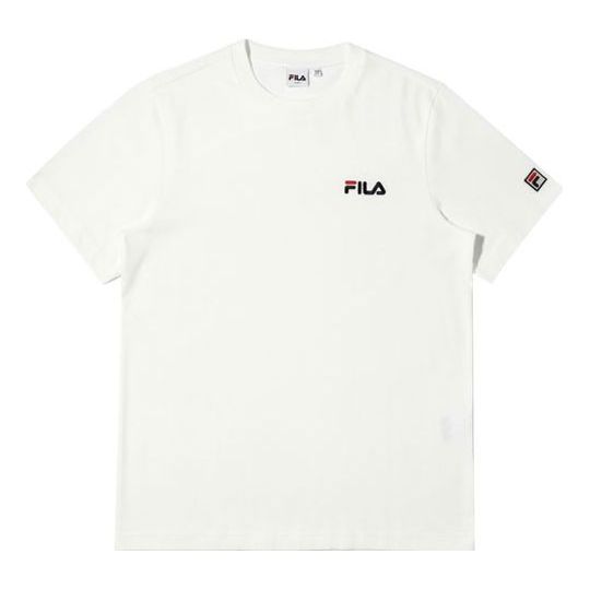 FILA Logo Sports Short Sleeve White FS2RSD2102X-OWH