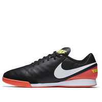 Nike Tiempo X Genio 2 Leather IC 'Black Hyper Orange' 819215-018