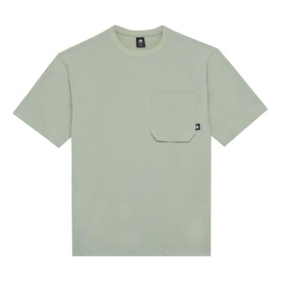 New Balance Logo Crew Neck T-Shirt Asia Sizing 'Lime Green' AMT22364-DRA