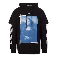 Men's Off-White Painting Printing Pattern Loose Fit Black 0MBB051R21FLE0011001