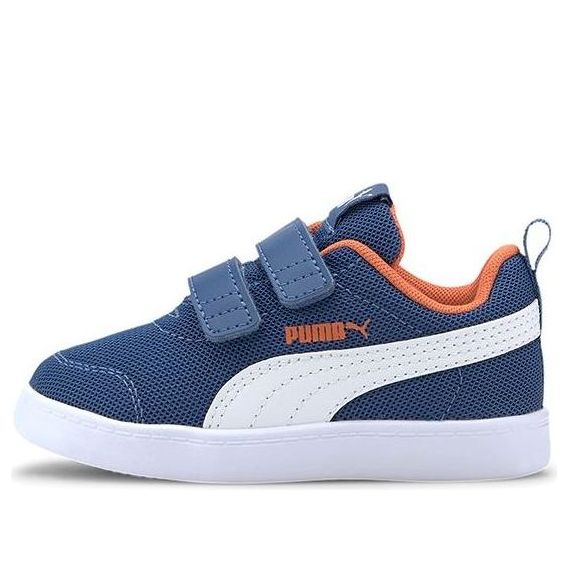 (TD) PUMA Courtflex V2 Mesh Sneakers White/Blue 371759-01