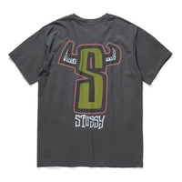 Stussy Unisex Horns Pigment Dyed Tee Black 1904397