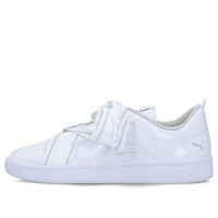 PUMA Smash V2 Buckle Patent Leisure Sneakers K White 369717-03