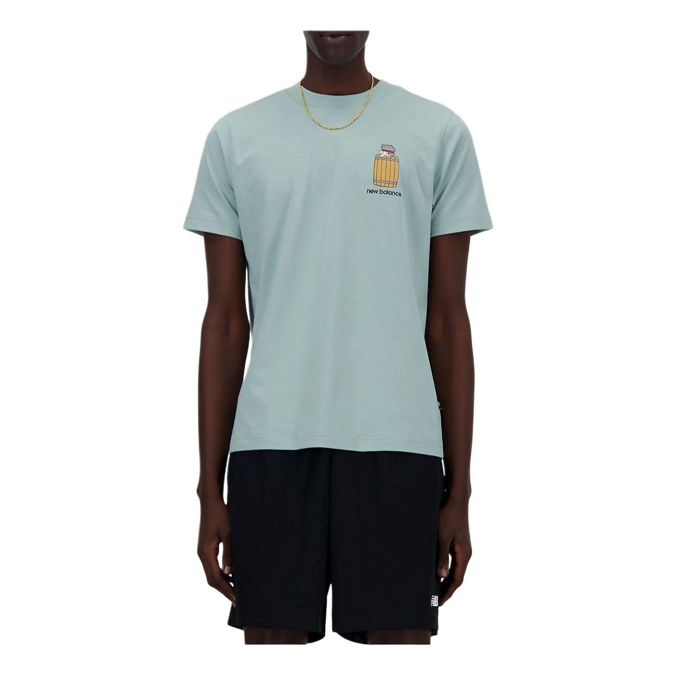 New Balance Sport Essentials Barrel Runner T-Shirt Asia Sizing 'Blue' MT41596SAM