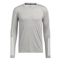 adidas TF Turf Ls Ft 3S Round Neck Pullover Sports Gym Long Sleeves Gray HE4588