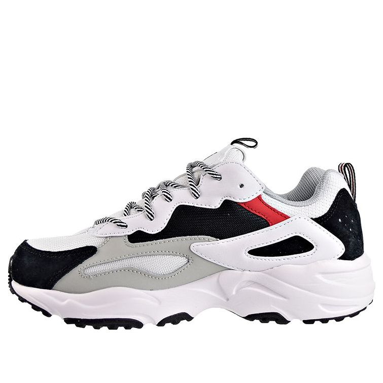 FILA Ray Tracer Low Top Clunky Shoes Black/White 1RM00586_102
