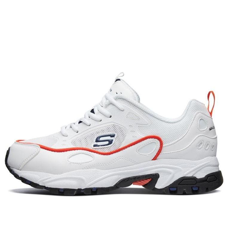 Skechers Stamina Running Shoes White/Red/Black 666096-WOR