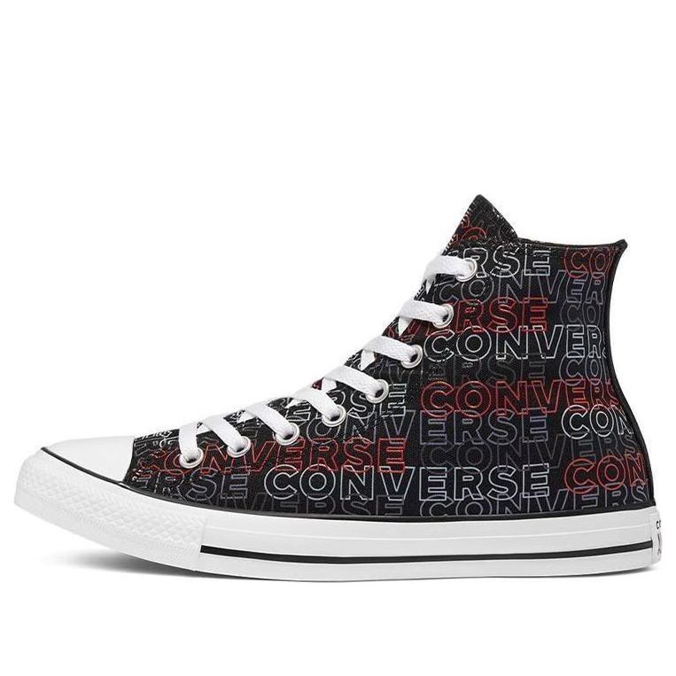 Converse Chuck Taylor All Star Canvas Shoes Black/White/Red 170108C