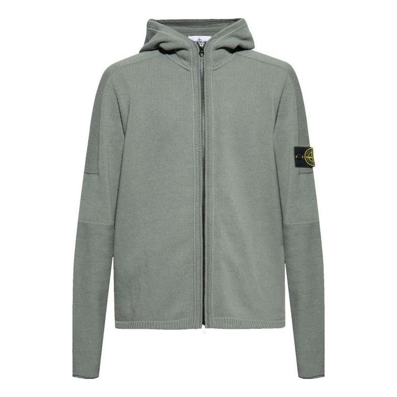 STONE ISLAND Zip Hoody Jacket 'Green' 7915509A3-V0055