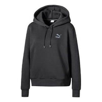 (WMNS) PUMA Iridescent Hoodie 'Black Grey Blue' 597877-01