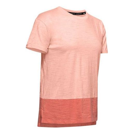 (WMNS) Under Armour Training Sports Short Sleeve Orange 1355585-845