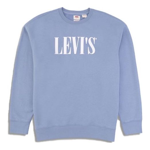 Men's Levis Logo Printing Round Neck Blue 39134-0002
