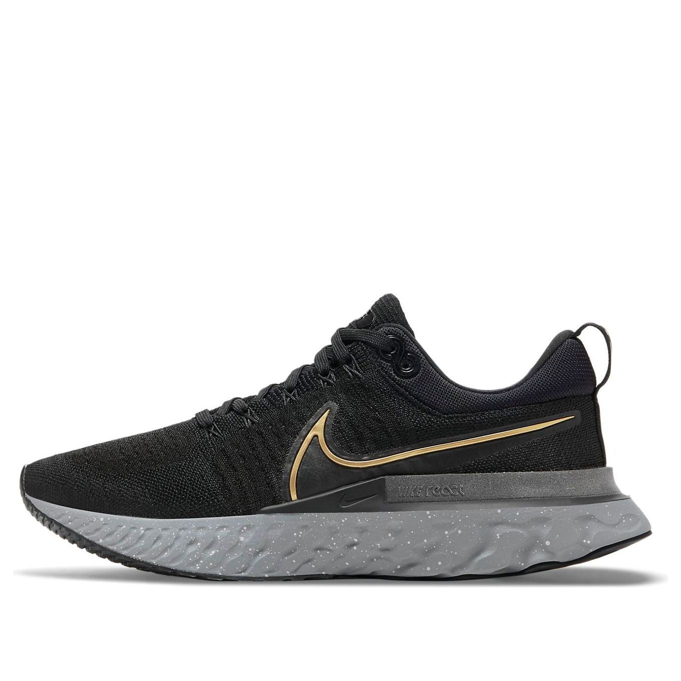 Nike React Infinity Run Flyknit 2 'Black Metallic Gold' CT2357-009