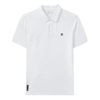 FILA Embroidered Logo Short Sleeve Polo Shirt White F11M028106F-WT