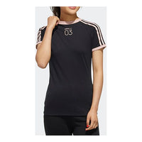 (WMNS) adidas neo W CS 3S Tee Short Sleeve Black GL1190