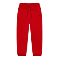 Air Jordan Solid Color Embroidered Lacing Bundle Feet Sports Pants Women's Red DN4575-687