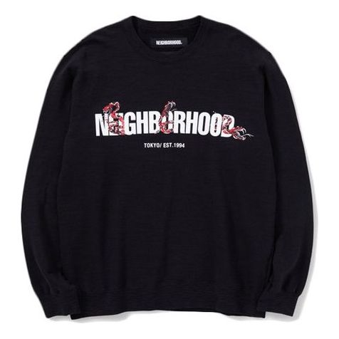 Men's NEIGHBORHOOD Alphabet Logo Printing Black 201FHNH-CSM01-BK