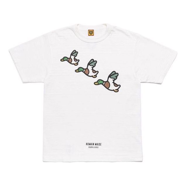 HUMAN MADE Unisex Dry Alls Short-sleeved White HM20TE023