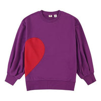 (WMNS) Levi's Super Puffer Round-neck Swea Purple A0383-0000