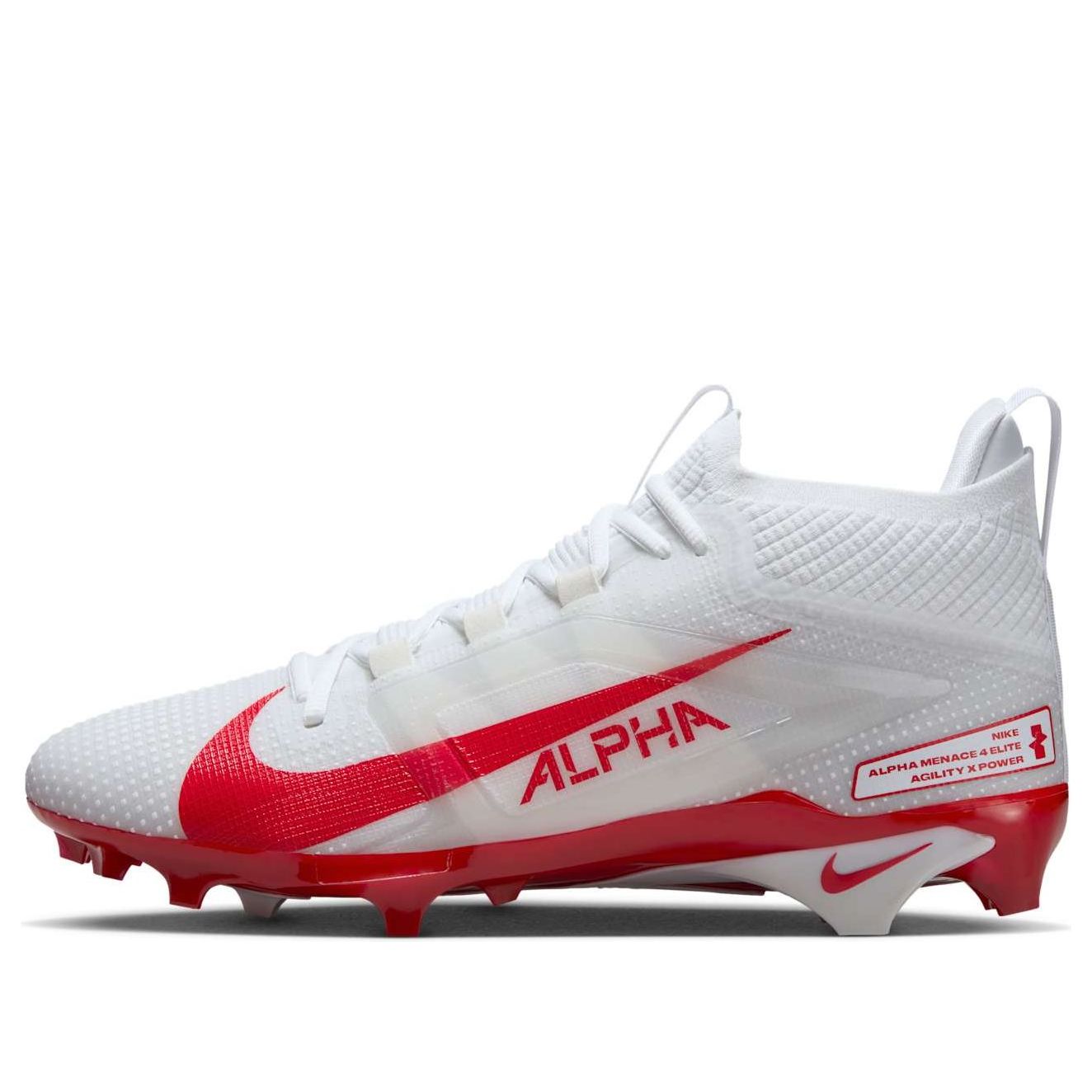Nike Alpha Menace 4 Elite 'White University Red Photon Dust' FD7036-102