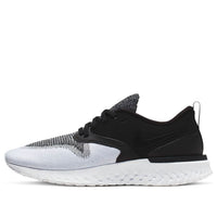 (WMNS) Nike Odyssey React 2 Flyknit 'Black White' AH1016-007